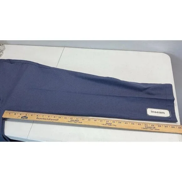 Brooks Brothers slacks Pants Mens 38x30 Clark Blue micro Plaid Stretch Career